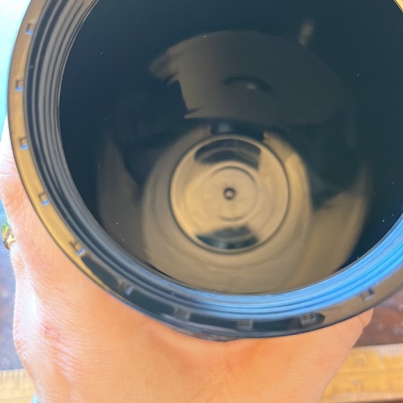 Kate Spade Cold Tumbler with straw—black with white polka dots - Picture 9 of 9